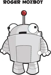 Original full-body character design for Roger Mozbot