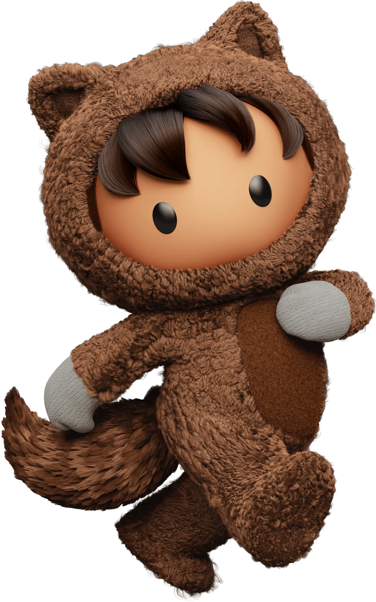 Full-body Astro walking in official Salesforce character artwork