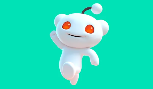 Large Snoo character example from Reddit's official brand guide