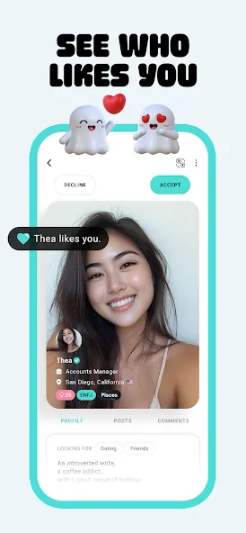 Two Boo ghost characters celebrating a match above a user profile