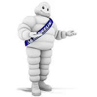 Bibendum, the Michelin Man made from stacked tires