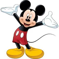 Mickey Mouse with open arms