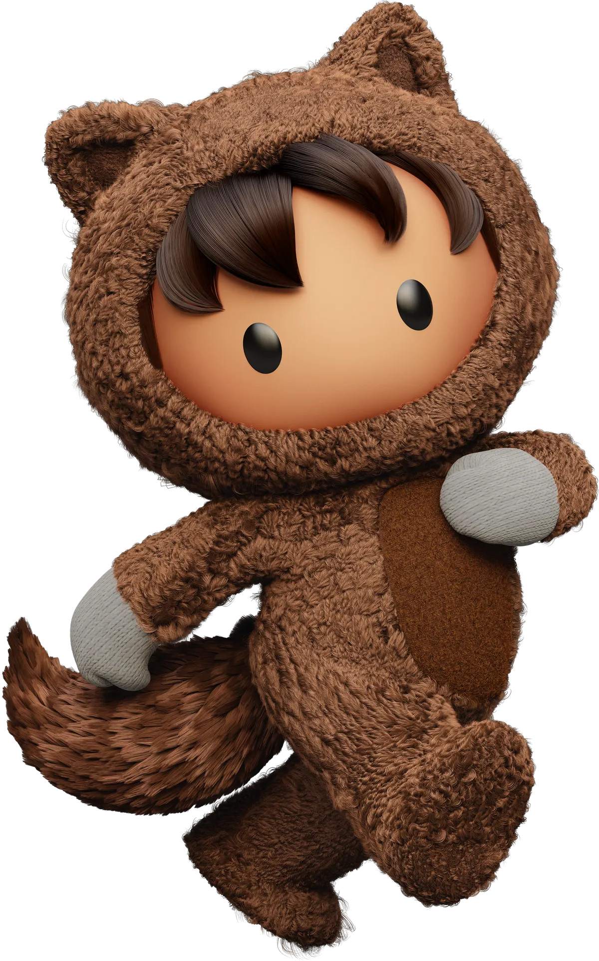 Astro, Salesforce's Trailblazer mascot in a brown suit