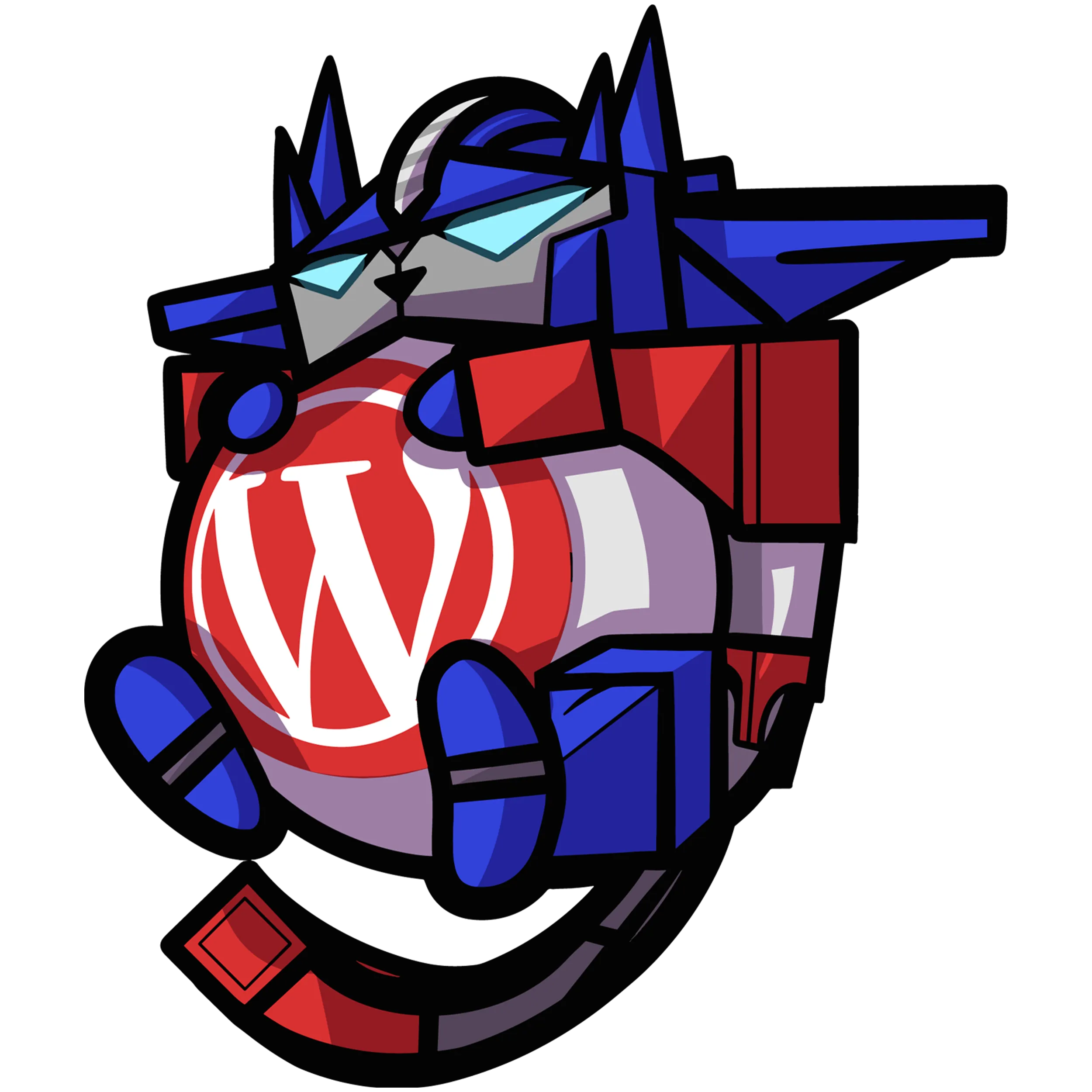 A large community-made Wapuu Prime robot character