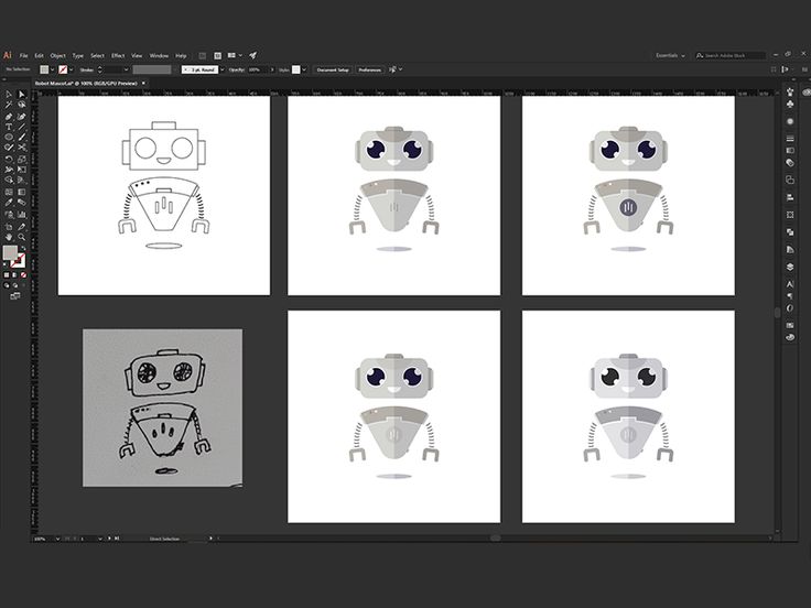 Robot Mascot Process for SaaS Platform